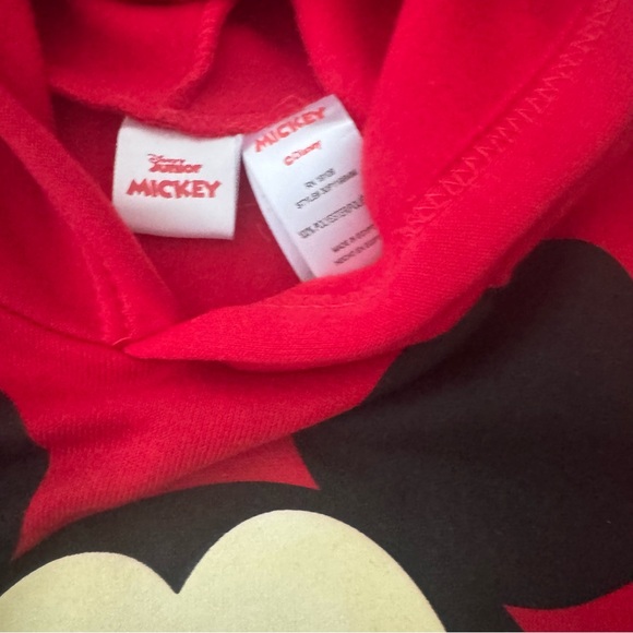 Disney Mickey Mouse boys Sweatsuit size 7/8 red and gray - Picture 4 of 9